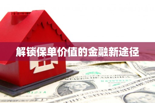 双台子解锁保单价值的金融新途径