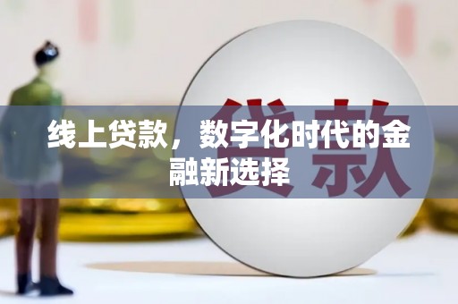 甘谷线上贷款，数字化时代的金融新选择