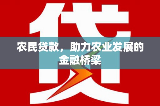盐田农民贷款，助力农业发展的金融桥梁