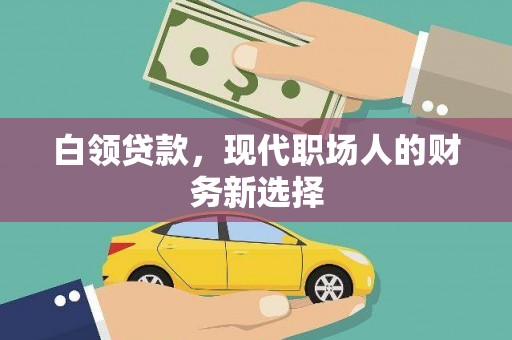 鹤庆白领贷款，现代职场人的财务新选择