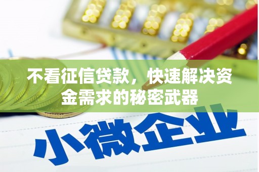 秦皇岛不看征信贷款，快速解决资金需求的秘密武器