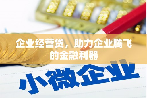 德令哈企业经营贷，助力企业腾飞的金融利器