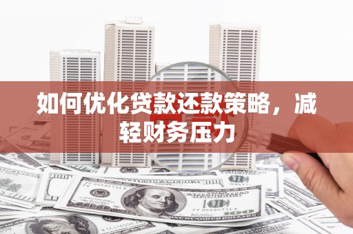乐都如何优化贷款还款策略，减轻财务压力