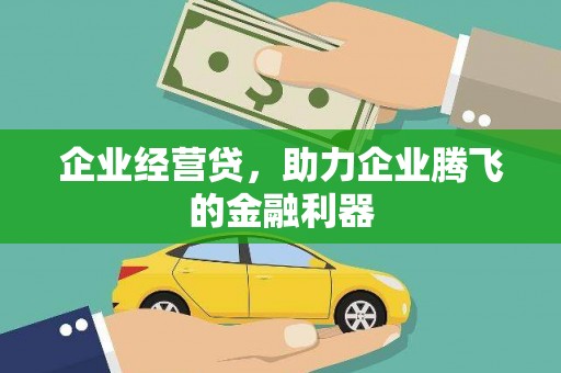 安宁企业经营贷，助力企业腾飞的金融利器