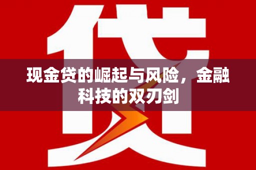 江源现金贷的崛起与风险，金融科技的双刃剑