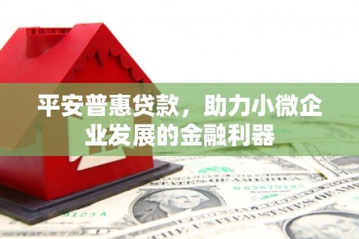 枣强平安普惠贷款，助力小微企业发展的金融利器