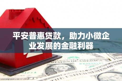 瑶海平安普惠贷款，助力小微企业发展的金融利器